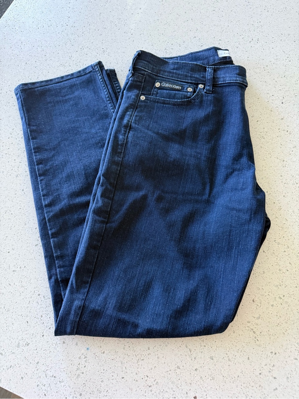 NWOT - Calvin Klein Men’s Dark Blue Straight Fit Jeans - 34x32